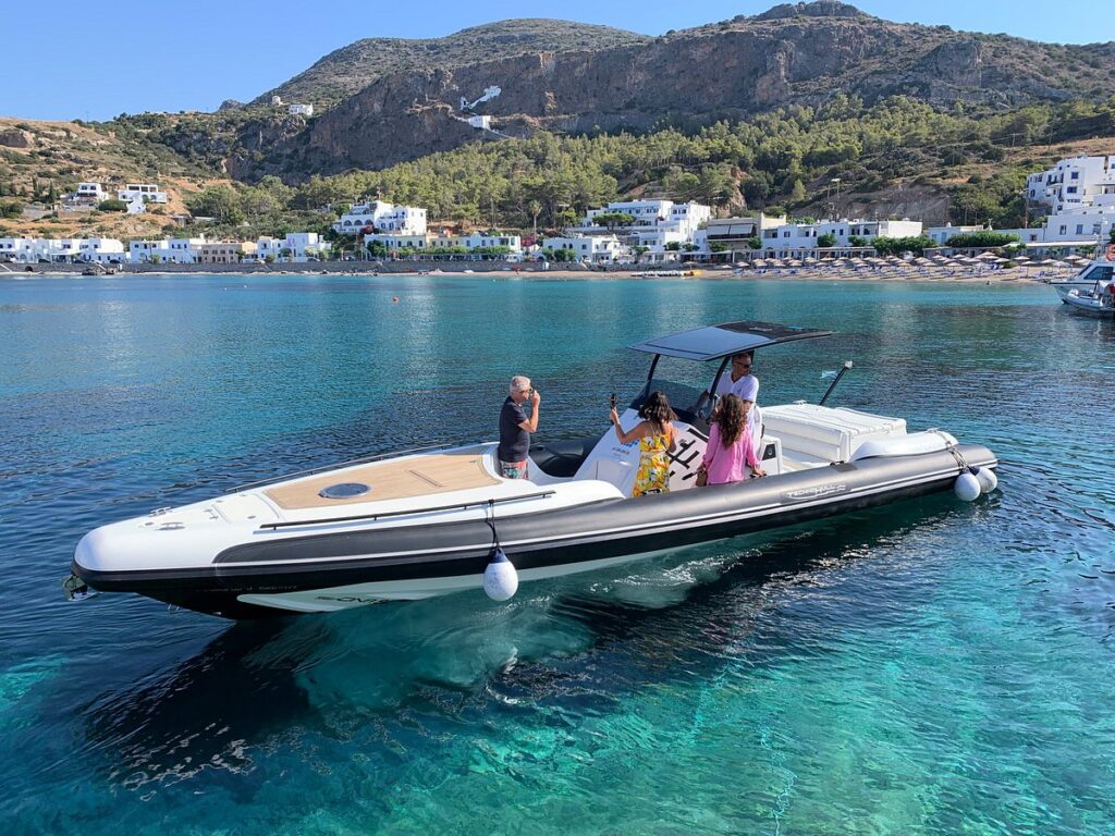 our boat in Kapsali